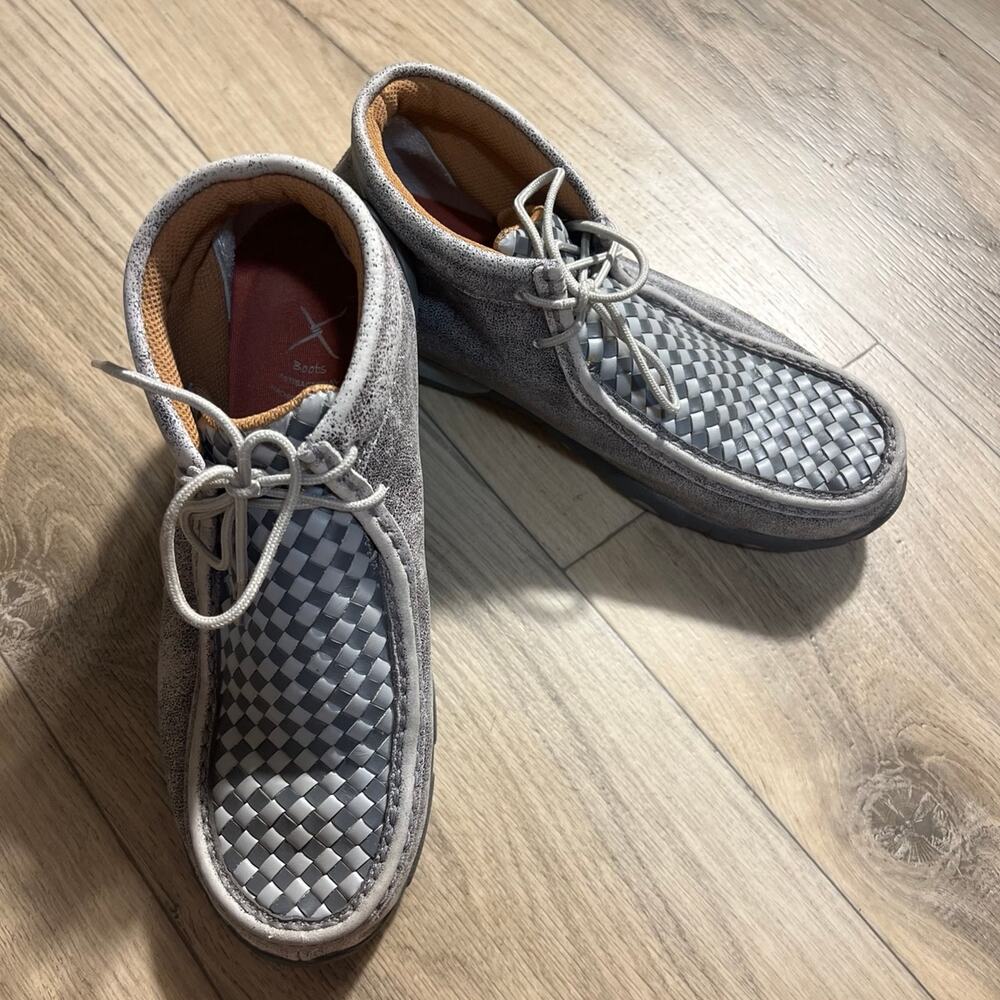 Twisted X Chukka Moccasin Checkered Boot Womens 9.5